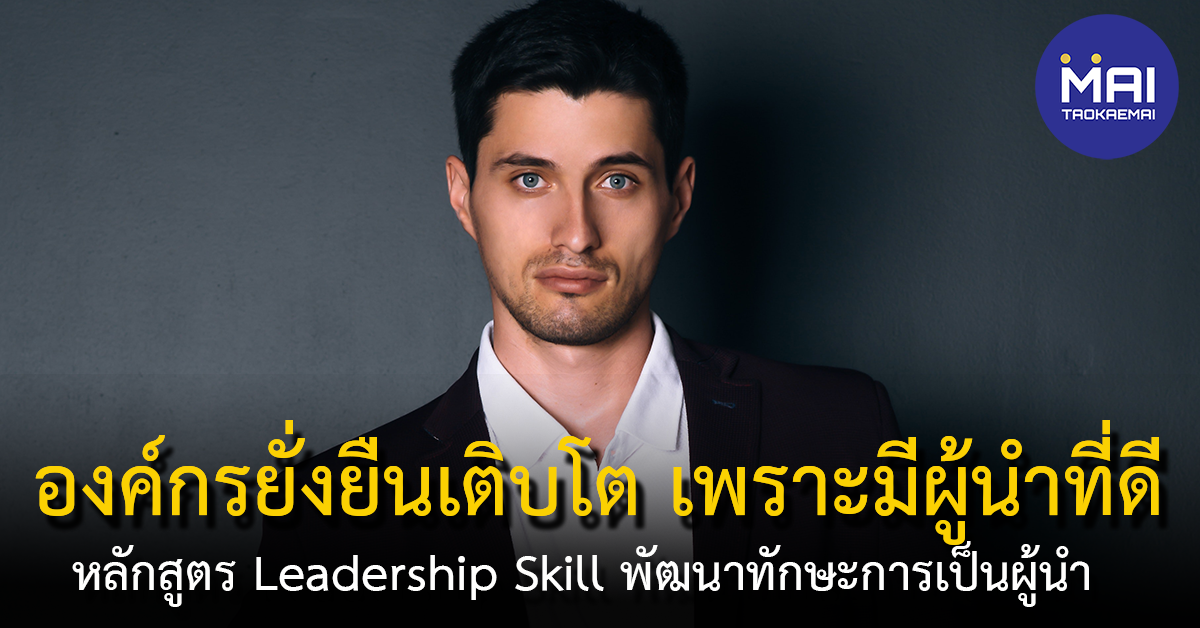 หลักสูตร Leadership Skill การพัฒนาทักษะภาวะการเป็นผู้นำ  Smart Leader